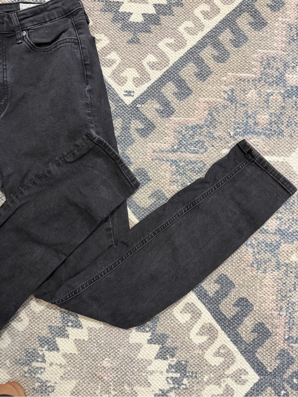 Nina High-Rise Black Women's Skinny Jeans Rag & Bone - Picture 3 of 13